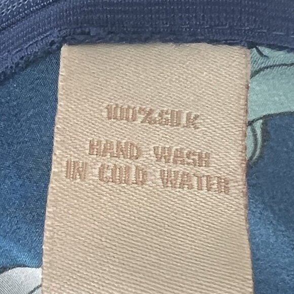 Paloma Blue Women's Wide Leg Floral Pants sz M Silk Designer Boho Chic Cottage - Picture 7 of 11